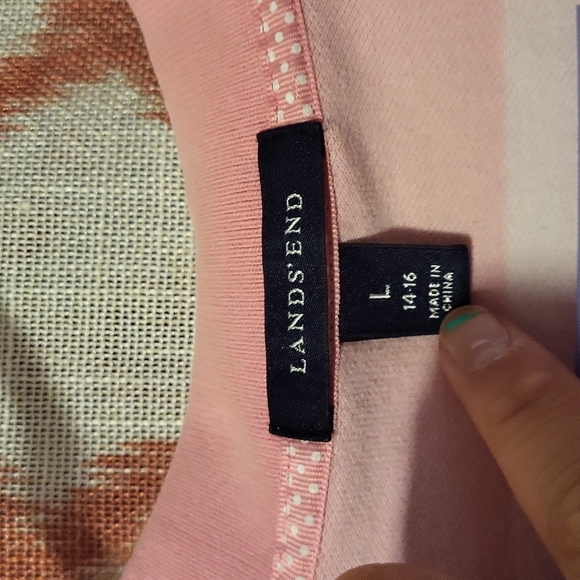 Women's Pink Striped Button Up - Picture 2 of 3